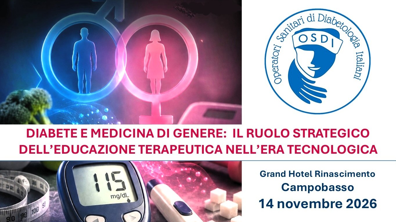 DIABETE E MEDICINA DI GENERE - IL RUOLO STRATEGICO DELL'EDUCAZIONE TERAPEUTICA NELL'ERA TECNOLOGICA